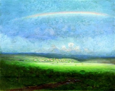 Kuindzhi After a rain Rainbow. Free illustration for personal and commercial use.