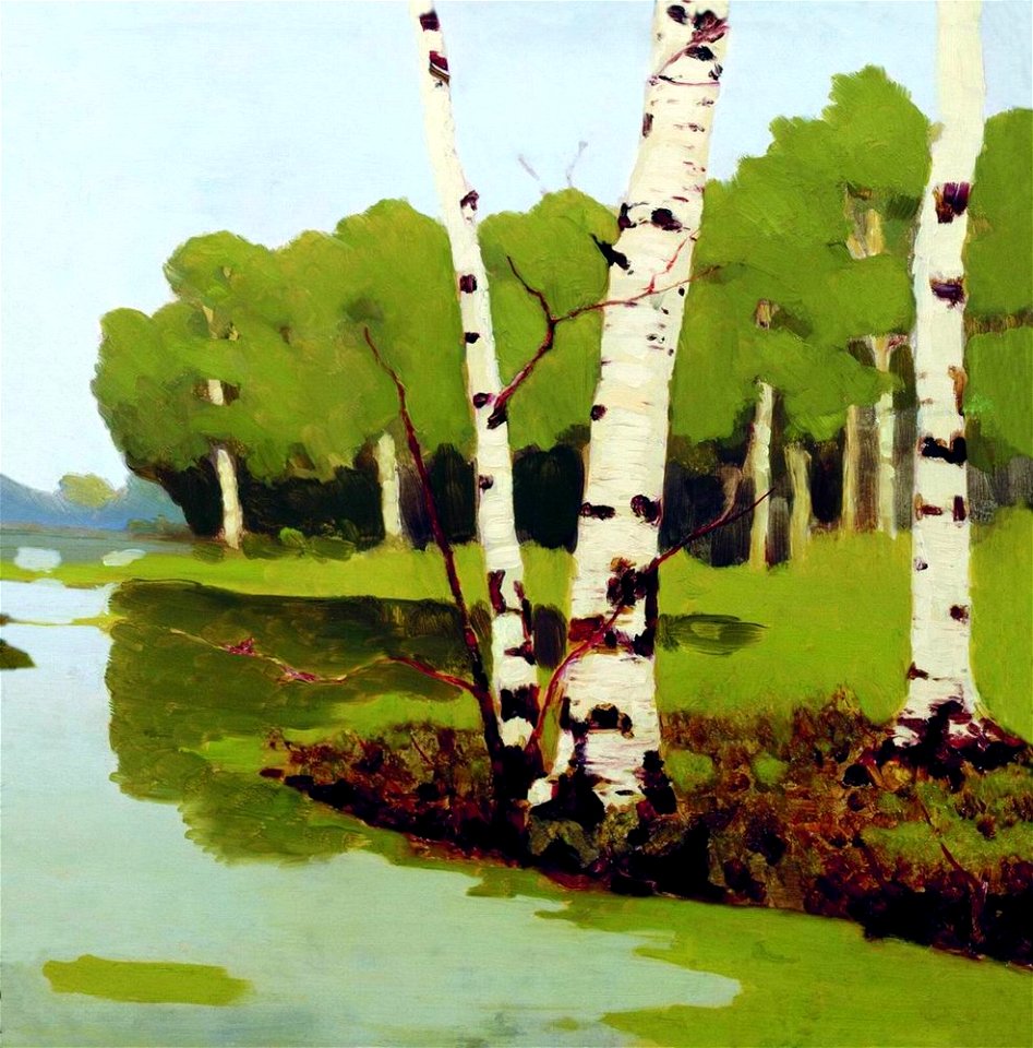 Kuindzhi Birch trunks 1879