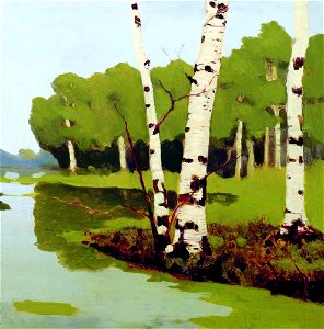 Kuindzhi Birch trunks 1879