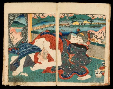 Kuniyoshi, Erotic Connections with Distant Lands (Shunshoku chisato no chigiri)
