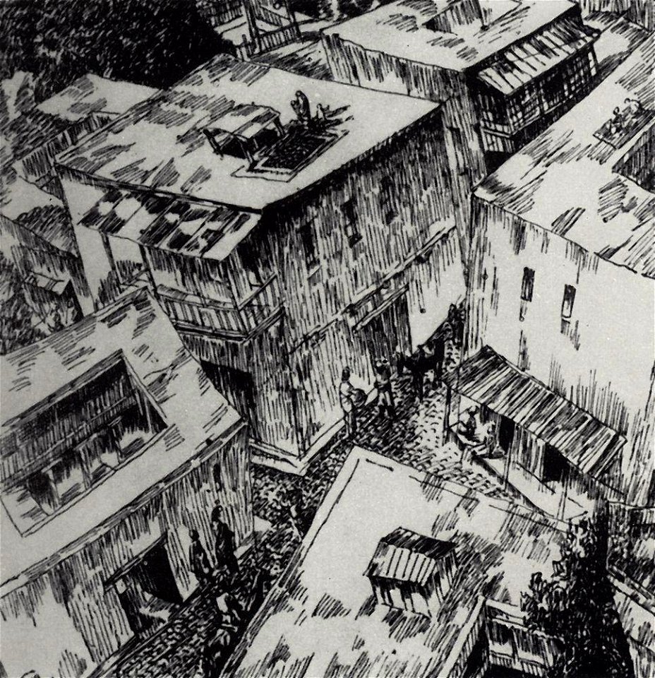 Kuzma Petrov-Vodkin roofs-1923