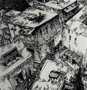 Kuzma Petrov-Vodkin roofs-1923