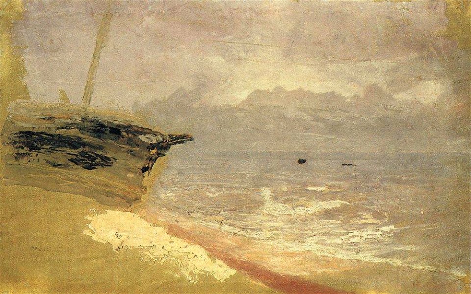 Kuindzhi The sea Gray day Mariupol 1870s