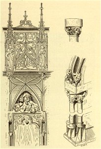 Kunstdenkmäler KN 1887 S143 Konstanz Münster Chorgestühl