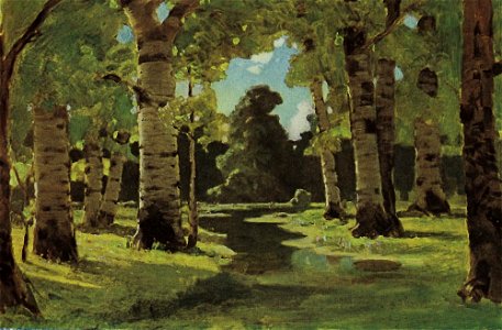 Kuindzhi Birch grove study 1898 1908