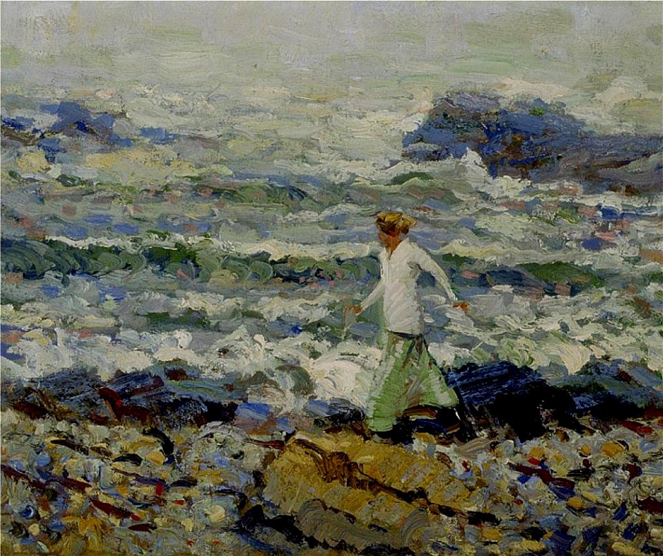 Walking along the Shore by Walt Kuhn, ca. 1910