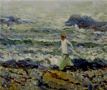 Walking along the Shore by Walt Kuhn, ca. 1910