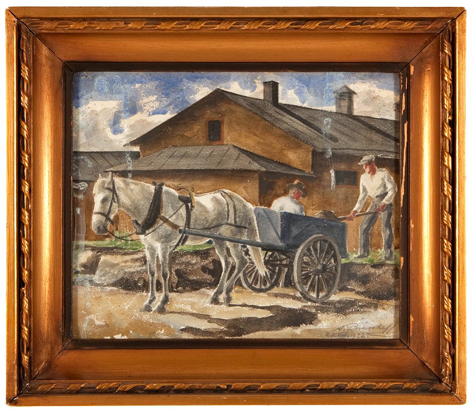 Kuormantekijät, Painting by Alexander Paischeff