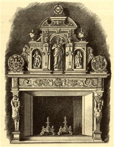 Kunstdenkmäler KN 1887 S437 Heiligenberg Schloss Rittersaal Kamin