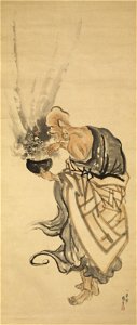 Kuniyoshi Utagawa, The arhat Handaka. Free illustration for personal and commercial use.