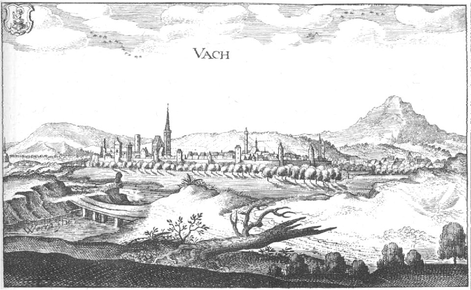 Kupferstich vacha 1655