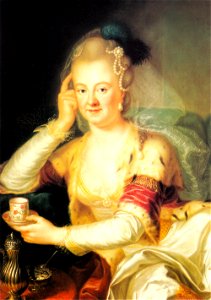 Kurfürstin Elisabeth Augusta von der Pfalz (1721-1794). Free illustration for personal and commercial use.