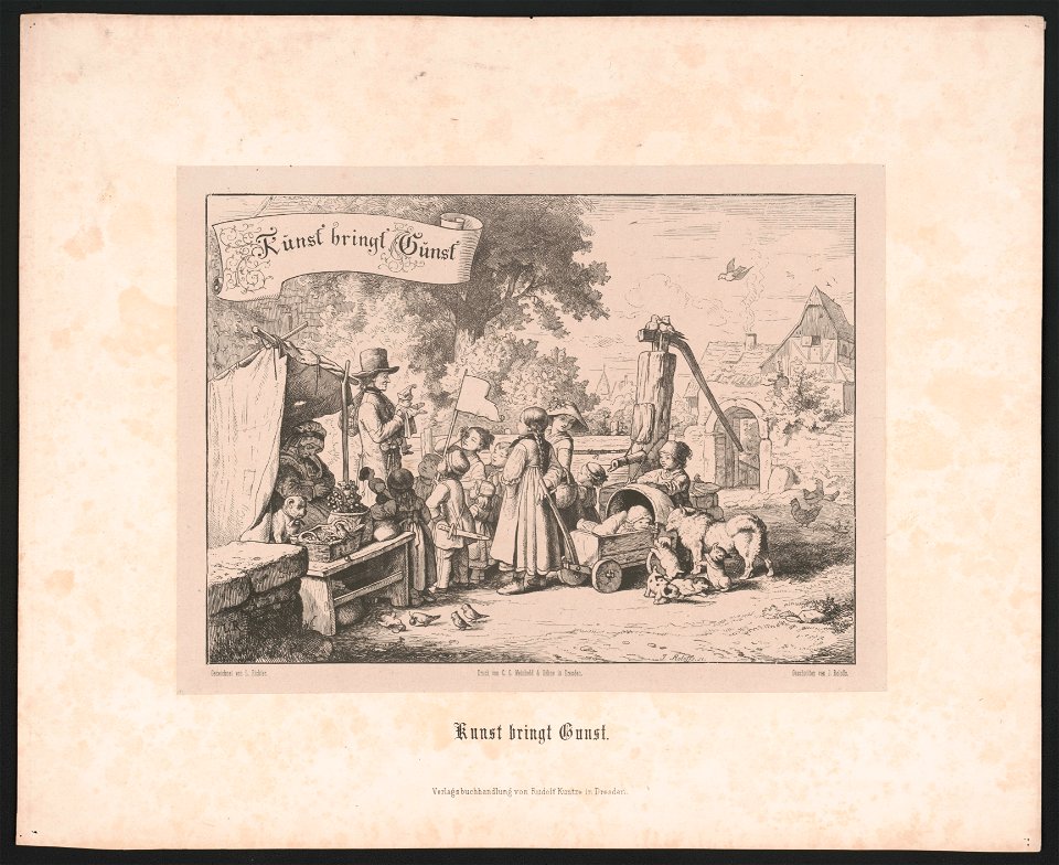 Kunst bringt Gunst - L.R. ; gezeichnet von L. Richter ; J. Roloffs sc. ; geschnitten von J. Roloffs. LCCN2015647083