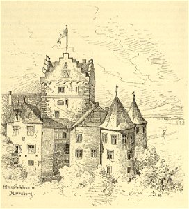 Kunstdenkmäler KN 1887 S531 Meersburg Das alte Schloss