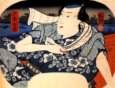 Kuniyoshi Utagawa, Man on a boat