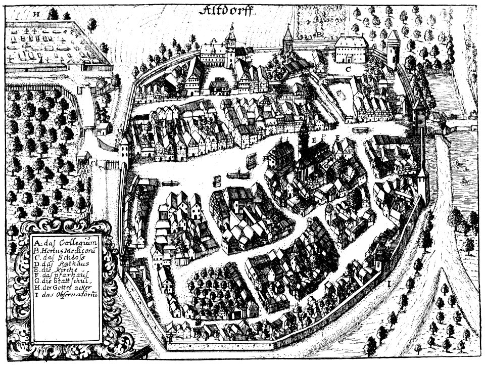 Kupferstich - Ansicht von Altdorf - Johann Alexander Böner - 1699