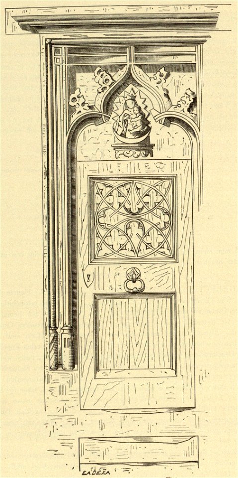 Kunstdenkmäler KN 1887 S150 Konstanz Münster Thüre