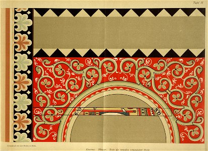 Kunstdenkmäler KN 1887 S138a Konstanz Münster Reste der bemalten romanischen Decke