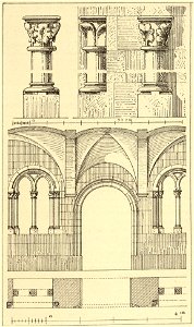 Kunstdenkmäler KN 1887 S255 Konstanz Predigerkloster Thüre im Refectorium