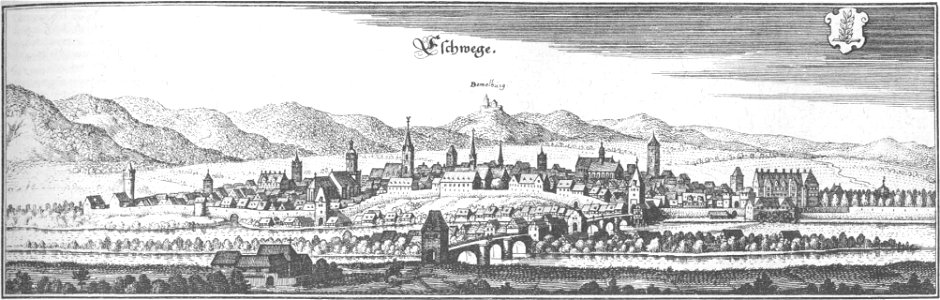 Kupferstich eschwege 1655