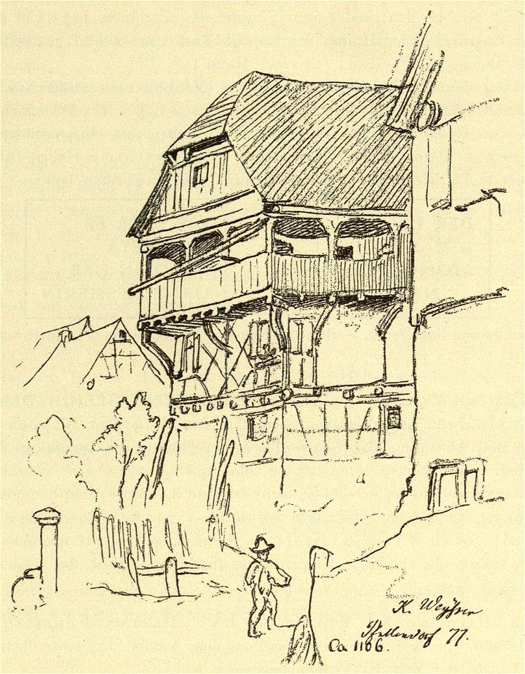 Kunstdenkmäler KN 1887 S454 Pfullendorf Holzbau