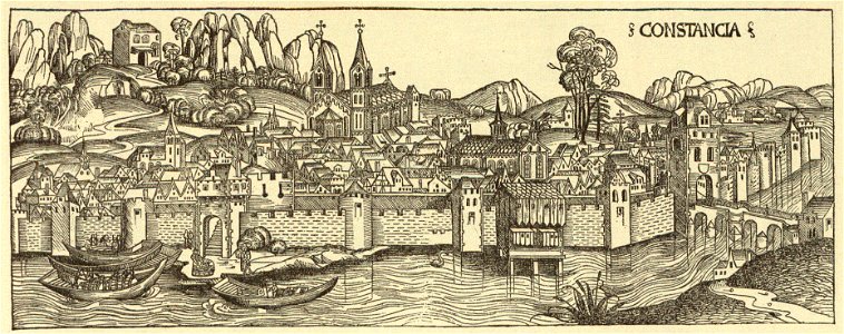 Kunstdenkmäler KN 1887 S081 Ansicht der Stadt Konstanz (nach der Weltchronik)