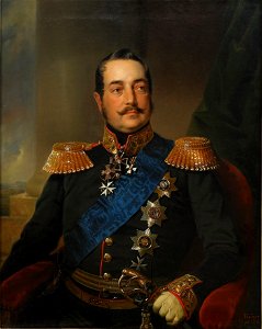 G.G. Kusheliov by Franz Krüger