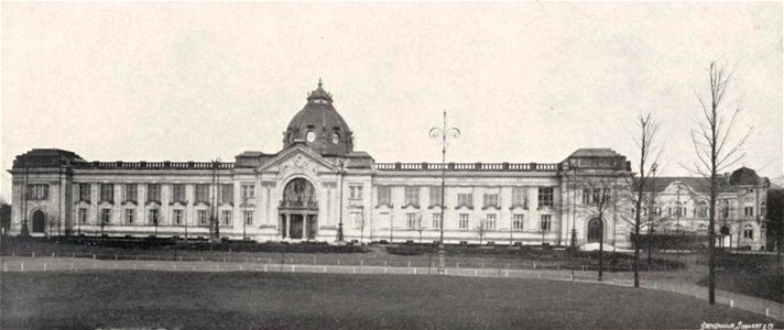 Kunstpalast und Restaurant erbaut 1900 bis 1902 von Philipp Holzmann in Frankfurt a. Main, Bild Brend'amour, Simhart & Co