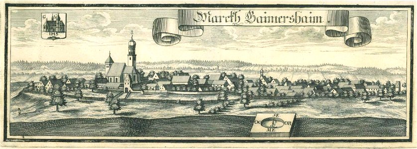 Kupferstich - Gaimersheim - Wening