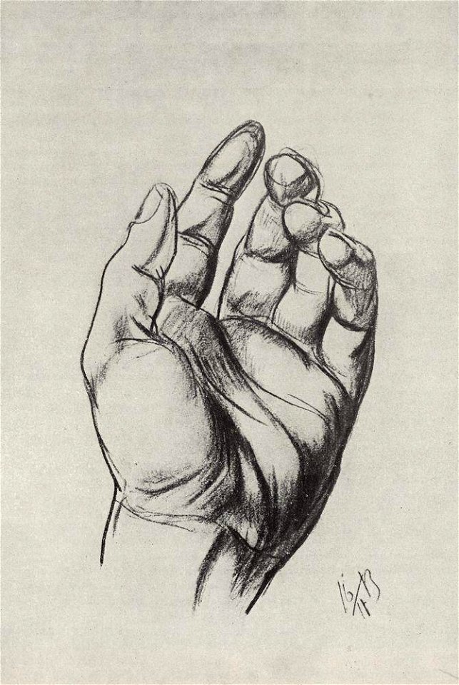 Kuzma Petrov-Vodkin drawing-hands-1913