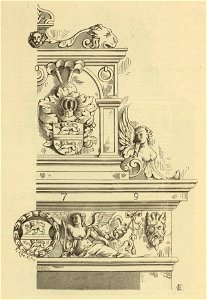Kunstdenkmäler KN 1887 S014 Blumenfeld Schloss Kamin