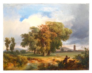 Károly Markó - Motif of the Cascina in Pisa