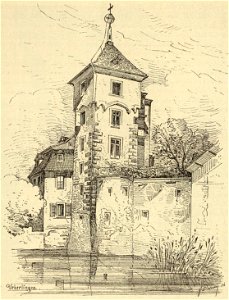 Kunstdenkmäler KN 1887 S625 Überlingen Thurm von der Seebefestigung