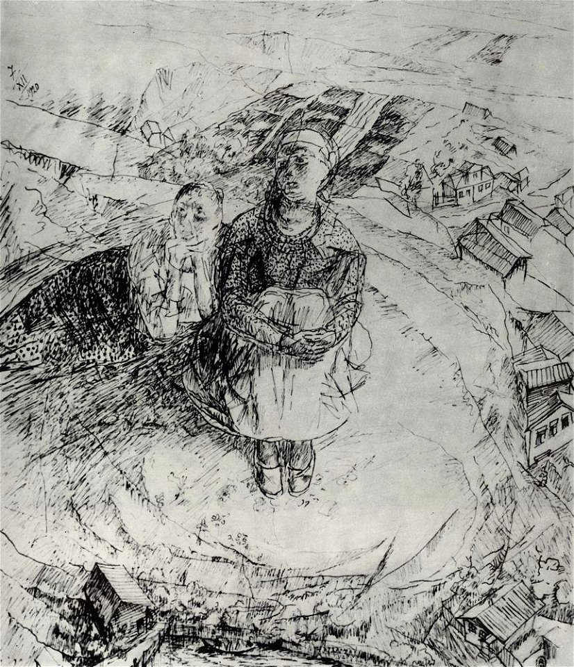 Kuzma Petrov-Vodkin over-a-cliff-1920