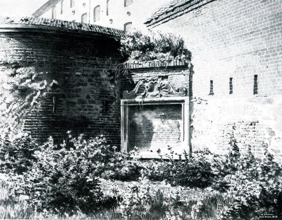 Köln,Stadtmauerrest um 1898 an St. Kunibert