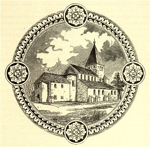 Kunstdenkmäler KN 1887 S365 Oberzell Ansicht der Stiftskirche