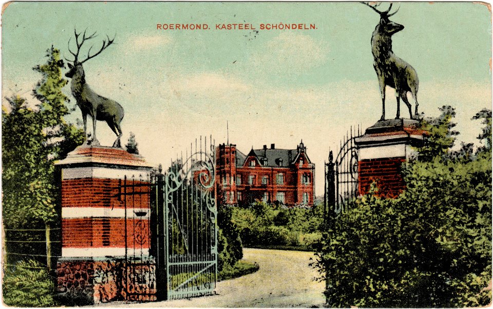 Kunstchromo 459 Roermond Kasteel Schöndeln recto