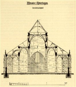 Kunstdenkmäler KN 1887 S599 Überlingen Münster Querschnitt des Langhauses