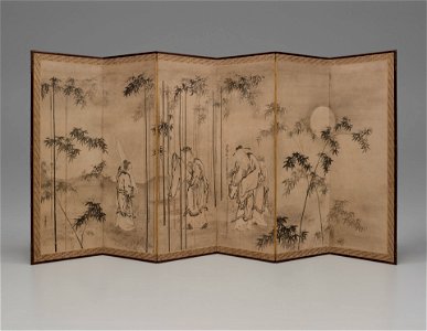 Kusumi Morikage - Seven Sages of Bamboo Grove - ILE2008.17.1.1.2 - Yale University Art Gallery