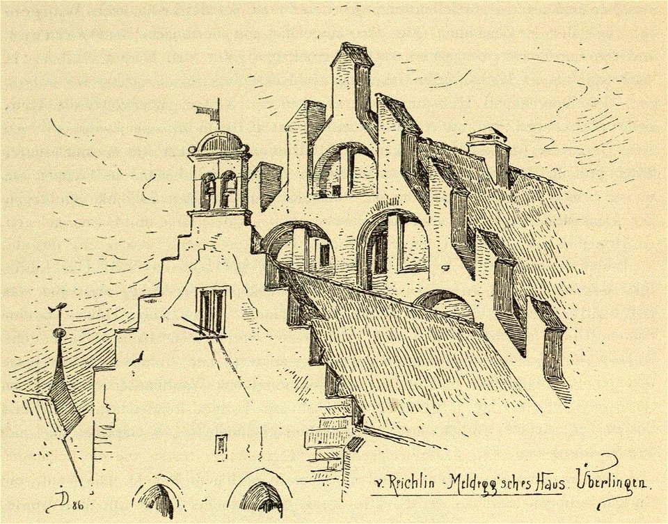 Kunstdenkmäler KN 1887 S646 Überlingen Reichlin-Meldeggsches Haus