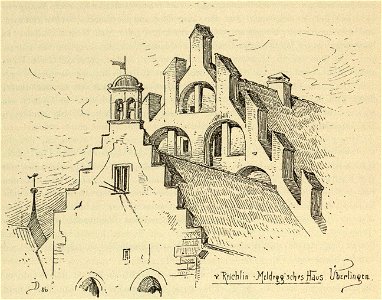 Kunstdenkmäler KN 1887 S646 Überlingen Reichlin-Meldeggsches Haus