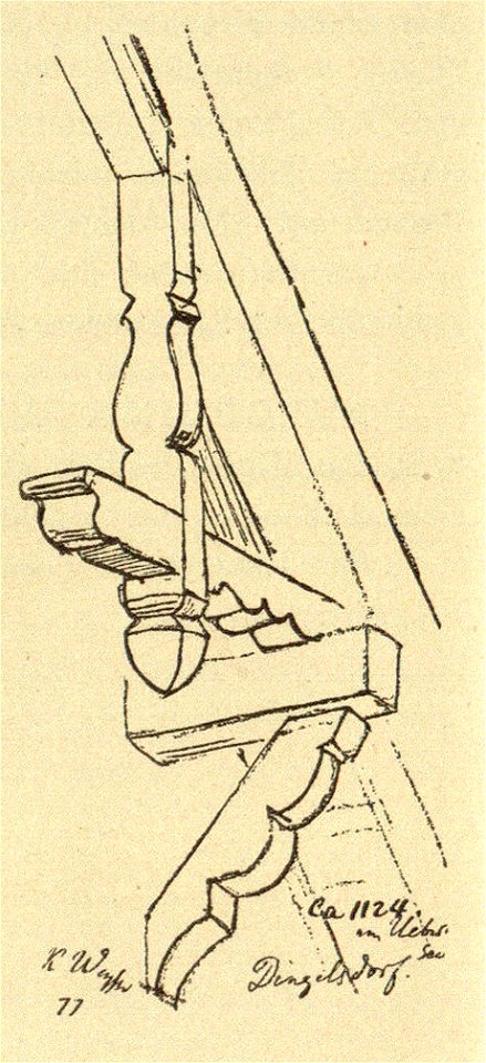 Kunstdenkmäler KN 1887 S066 Dingelsdorf Holzbau Detail 24