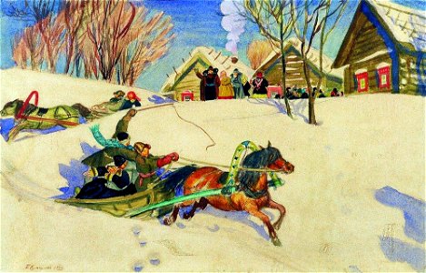 Kustodiev Shrovetide 1920