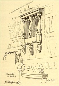 Kunstdenkmäler KN 1887 S067 Dingelsdorf Holzbau Detail 25