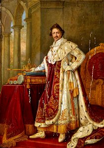 König Ludwig I von Bayern im Krönungsornat