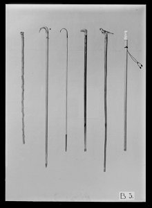 Käpp med knopp av snidad elfenben - Livrustkammaren - 52196