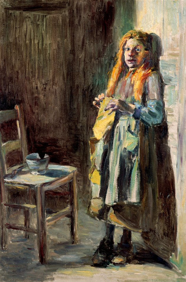 Kuroda Seiki - Girl of Bréhat - Google Art Project