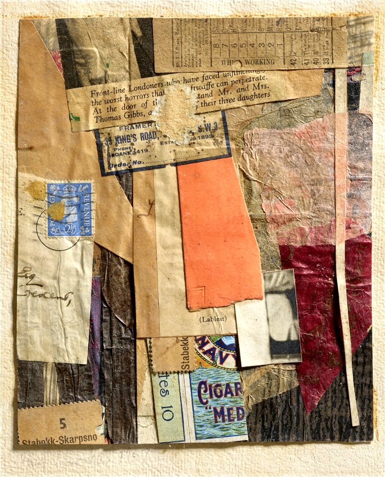 Kurt Schwitters. Cigar