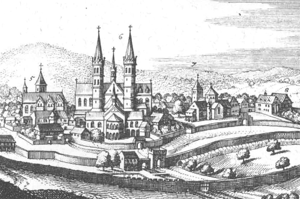 Kupferstich fulda dom 1655