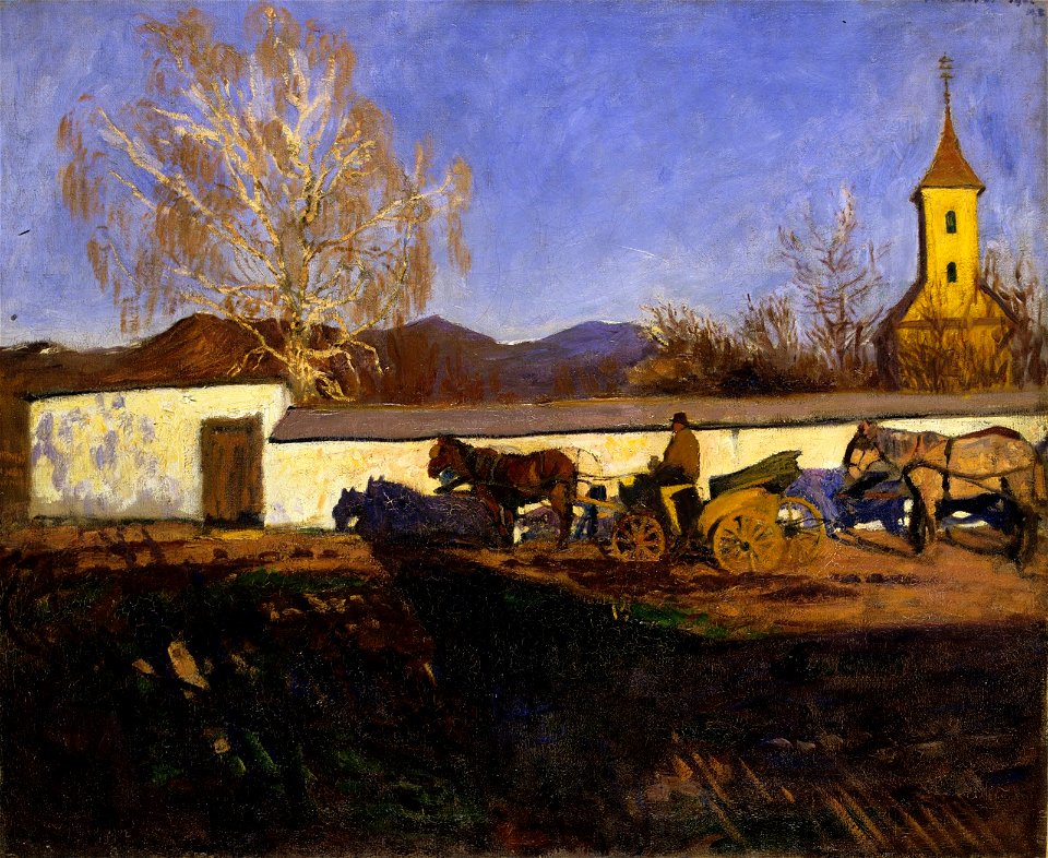 Károly Ferenczy (1862-1917) Evening in March (1902)